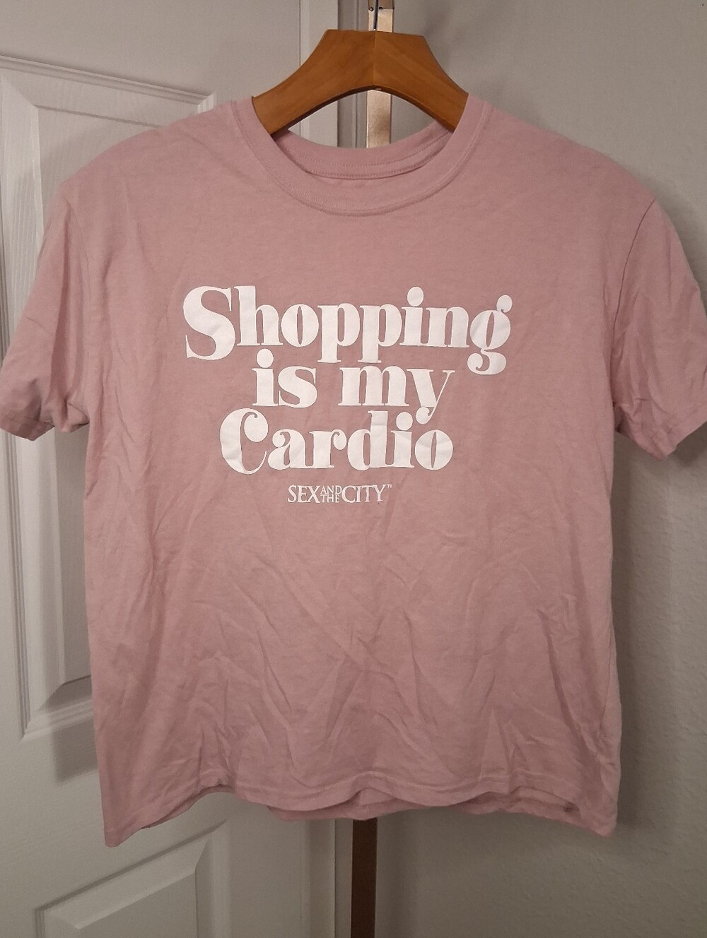Sex And The City Light Pink Crop Top Small - Picture 1 of 2